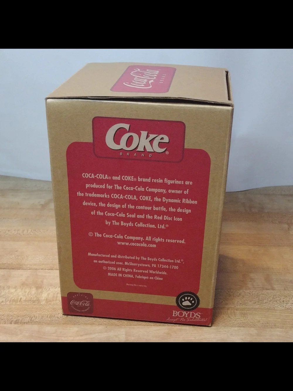 Boyds Bearstone Coca Cola Patricia Kenneth Rainy Days First Edition 1E Boxed